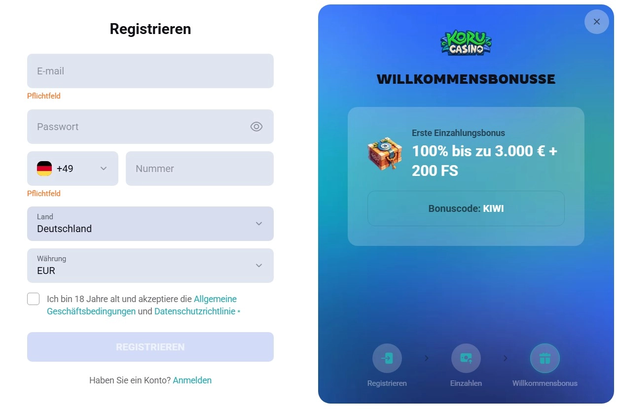 Registrierung
